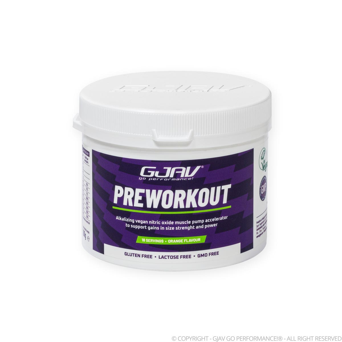 preworkout gjav Integratore alimentare alcalinizzante creatina citrato arginina e beta alanina