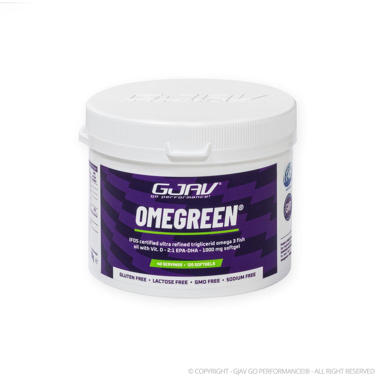 omegreen gjav Integratore alimentare Omega 3 certificato ifos 