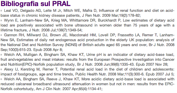 pral bibliografia pral acidosi renale